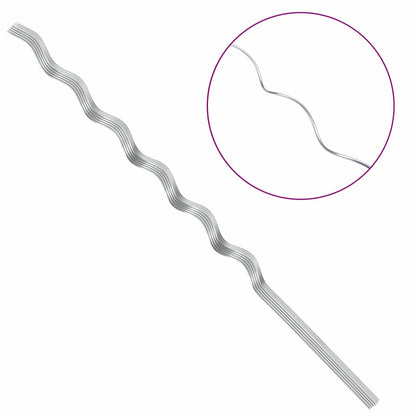 Pflanzenstütze 20 pcs Silber 110 x 0.6 x 0.6 cm Stahl