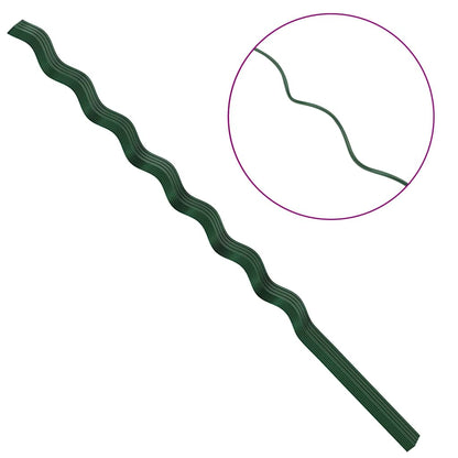 Pflanzenstütze 50 pcs Grün 110 x 0.6 x 0.6 cm Stahl