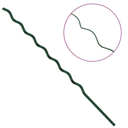 Pflanzenstütze 5 pcs Grün 110 x 0.6 x 0.6 cm Stahl