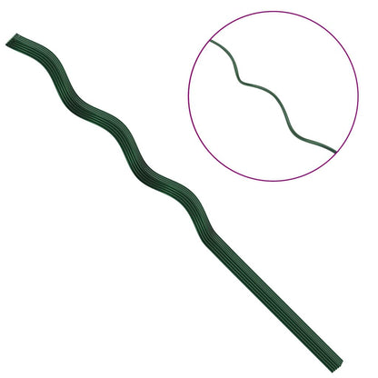 Pflanzenstütze 20 pcs Grün 110 x 0.6 x 0.6 cm Stahl