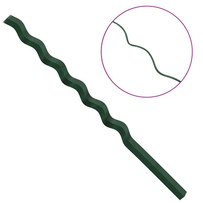 Pflanzenstütze 50 pcs Grün 110 x 0.6 x 0.6 cm Stahl