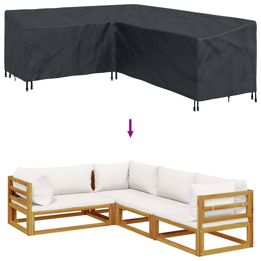 Möbelbezug Schwarz 260 x 210 x 80 cm 600D Oxford Stoff