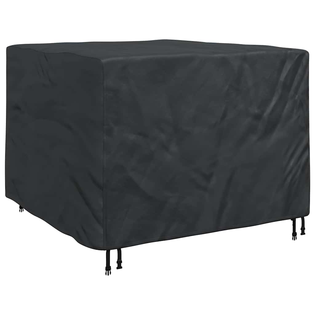 Möbelbezug Uni Schwarz 125 x 125 x 74 cm Stoff