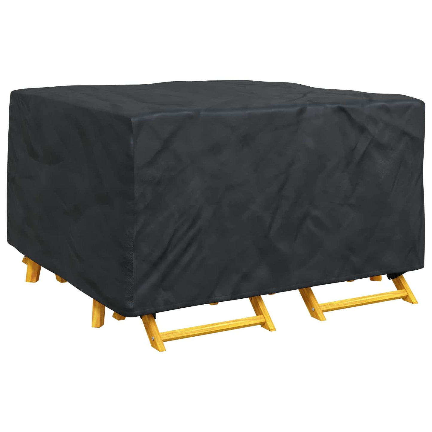 Möbelbezug Uni Schwarz 150 x 150 x 75 cm 600D