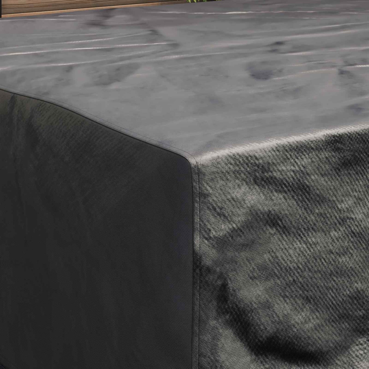 Möbelbezug Uni Schwarz 200 x 190 x 85 cm 210D