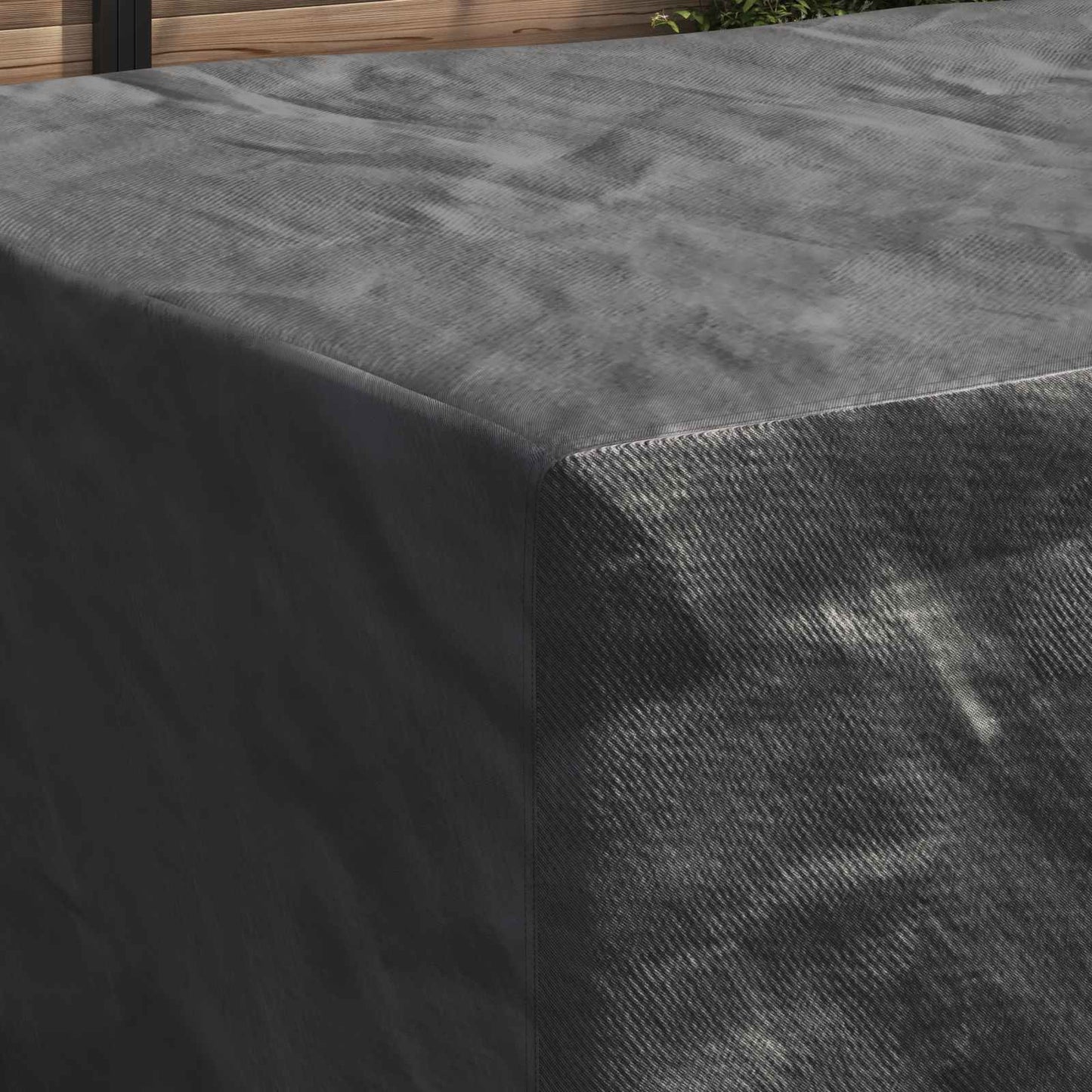 Möbelbezug Uni Schwarz 240 x 160 x 100 cm 600D