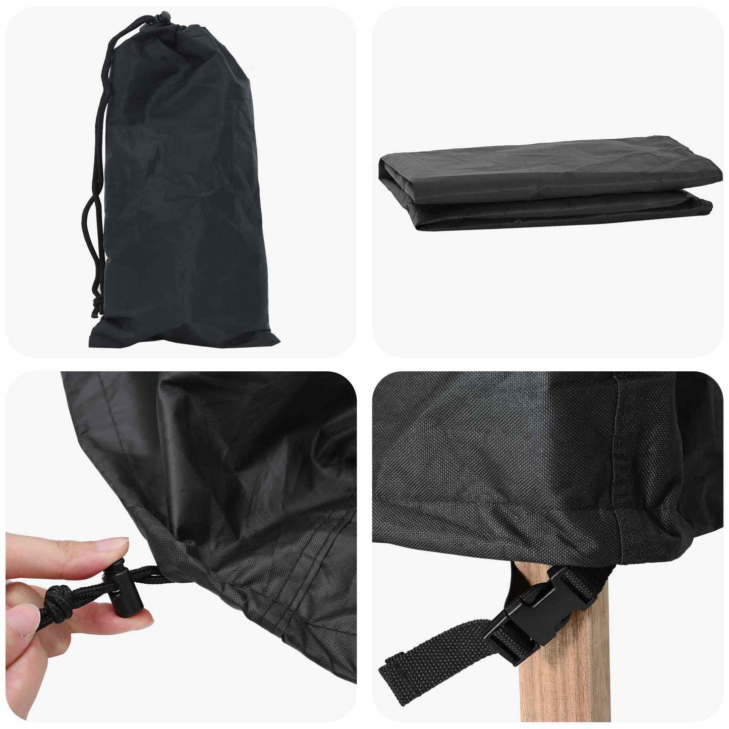 Möbelbezug Uni Schwarz 250 x 210 x 90 cm 420D