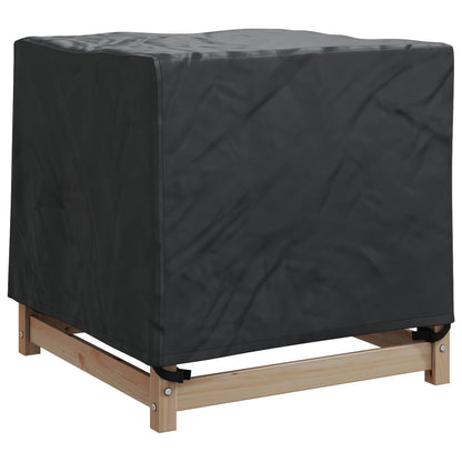 Möbelbezug Uni Schwarz 64 x 64 x 65 cm 210D Oxford Stoff