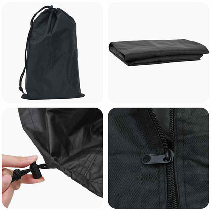 Pingpong Tischbezug Uni Schwarz 165 x 70 x 185 cm Stoff