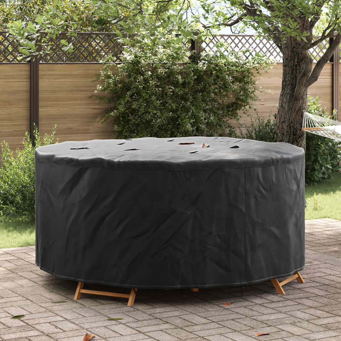 Gartenmöbelabdeckung Schwarz 200 x 200 x 85 cm 210D-Gewebe
