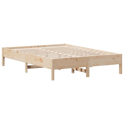 vidaXL Massivholzbett ohne Matratze 150x200 cm Kiefernholz