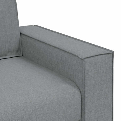 Sofa Stuhl Hellgrau 100x78x84 cm Stoff