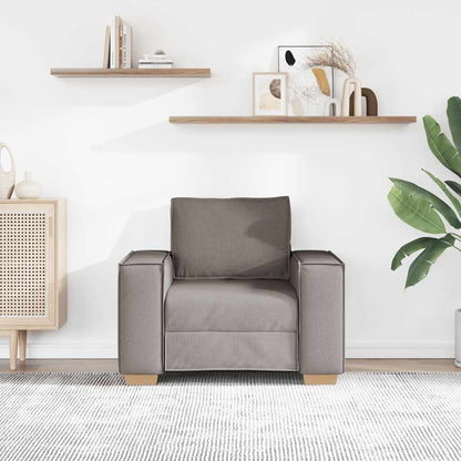 vidaXL Sofa Stuhl Taupe 100x78x84 cm Stoff