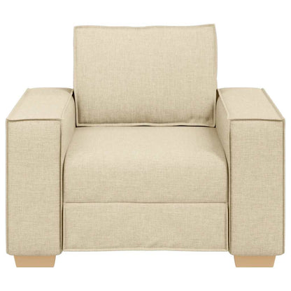 vidaXL Sofa Stuhl Creme 100x78x84 cm Stoff