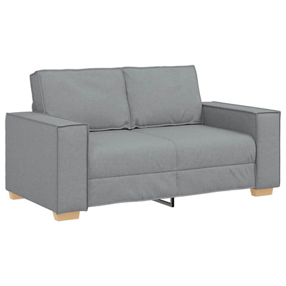 2-Sitzer Sofa Hellgrau 160x78x84 cm Stoff