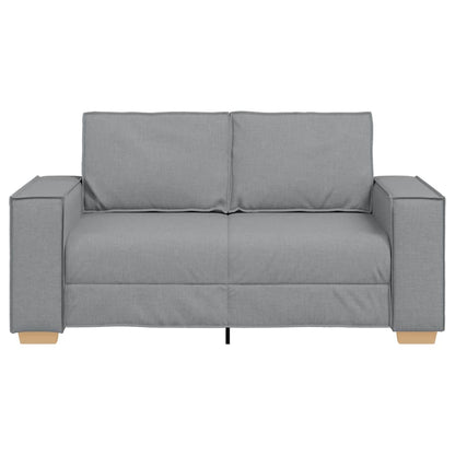 vidaXL 2-Sitzer Sofa Hellgrau 160x78x84 cm Stoff