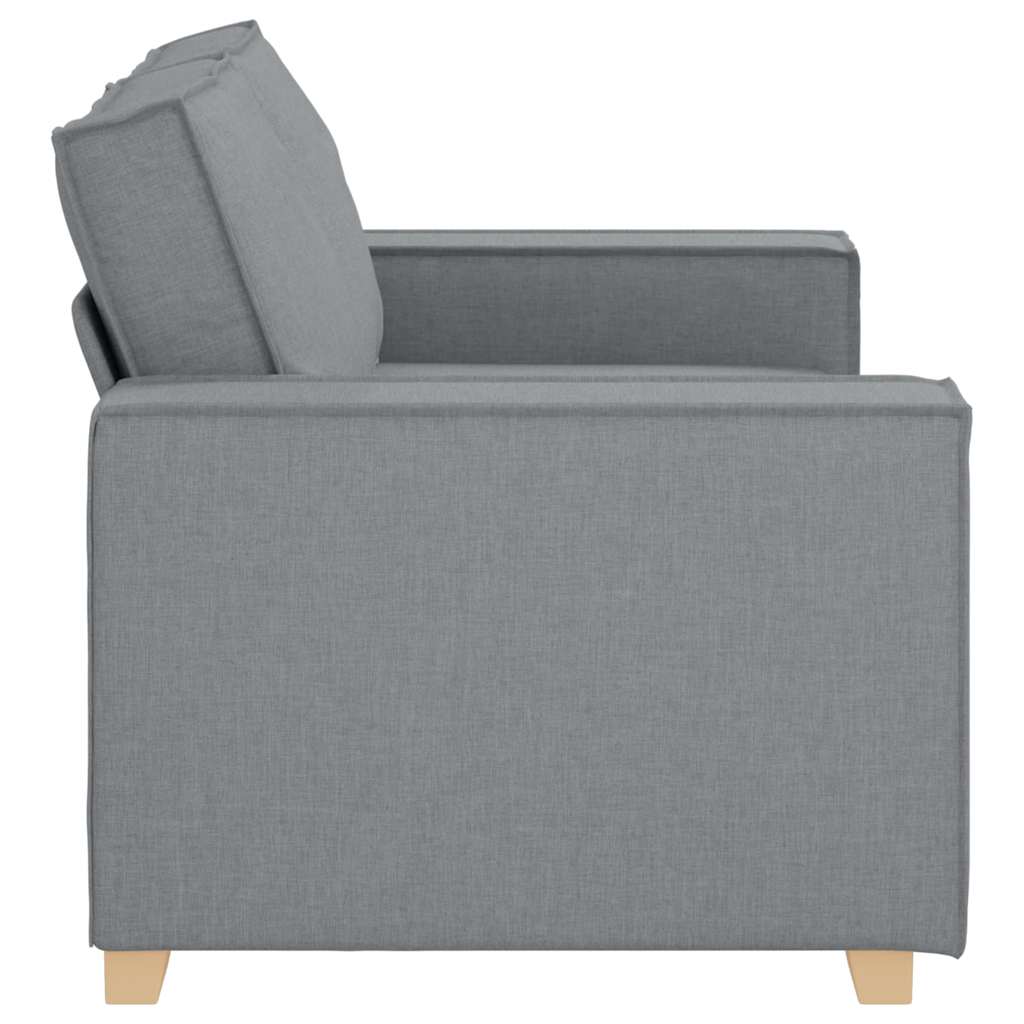 2-Sitzer Sofa Hellgrau 160x78x84 cm Stoff