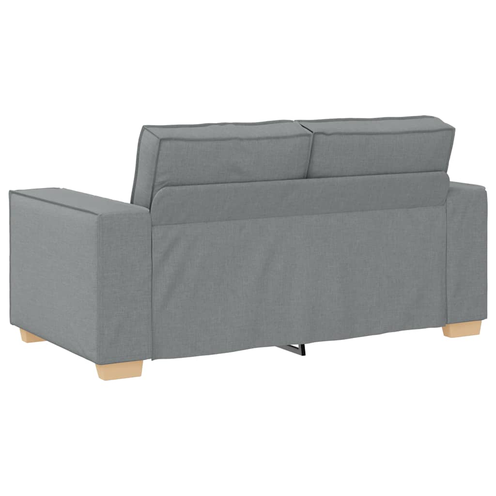 2-Sitzer Sofa Hellgrau 160x78x84 cm Stoff
