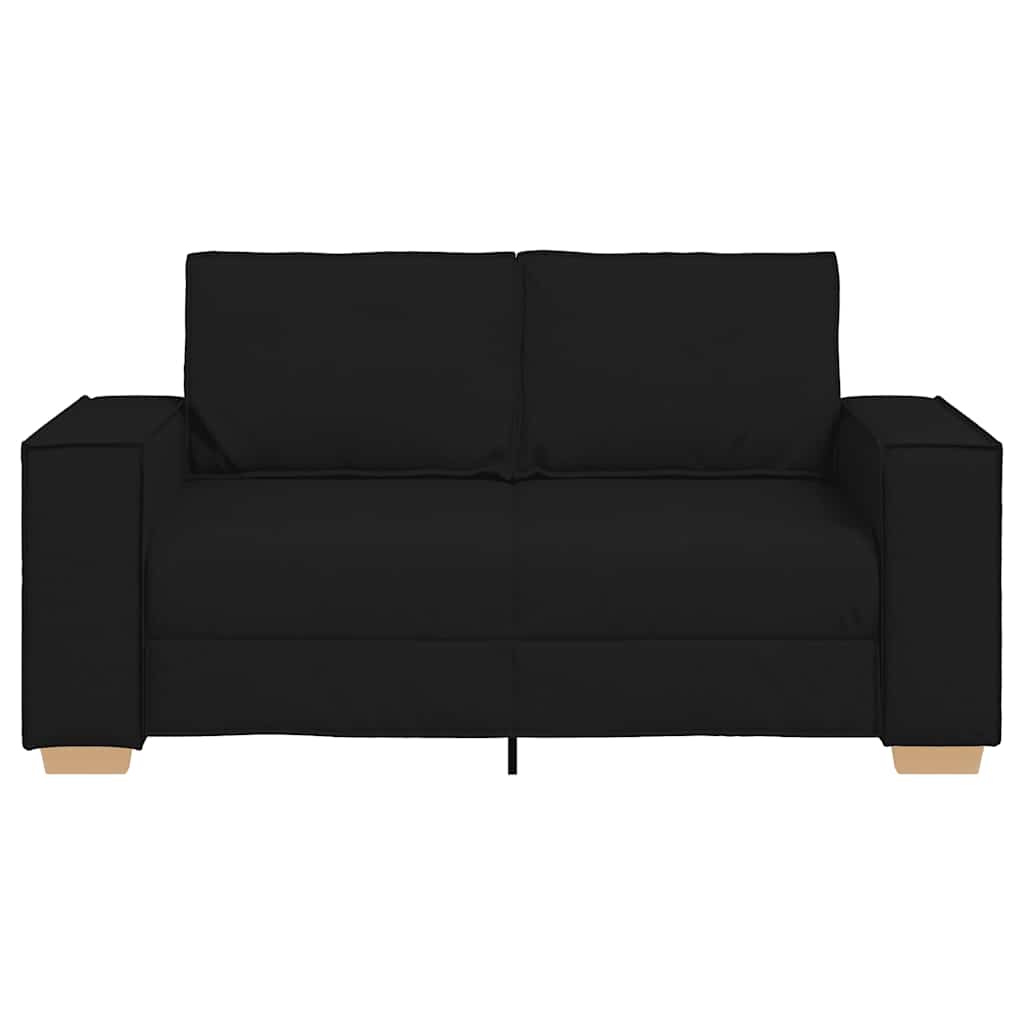 vidaXL 2-Sitzer Sofa Schwarz 160x78x84 cm Stoff