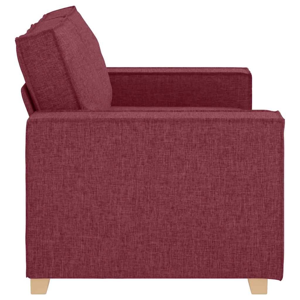 vidaXL 2-Sitzer Sofa Weinrot 160x78x84 cm Stoff