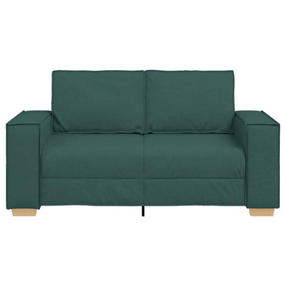 vidaXL 2-Sitzer Sofa Dunkelgrün 120 cm Stoff