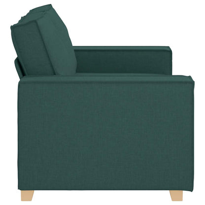 vidaXL 2-Sitzer Sofa Dunkelgrün 120 cm Stoff