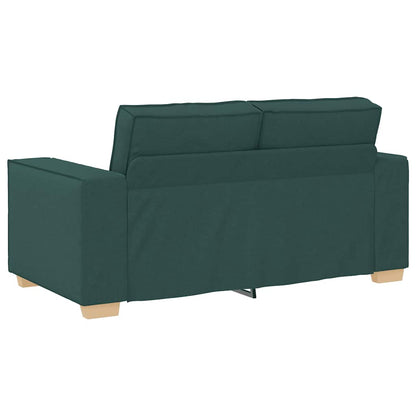 vidaXL 2-Sitzer Sofa Dunkelgrün 120 cm Stoff