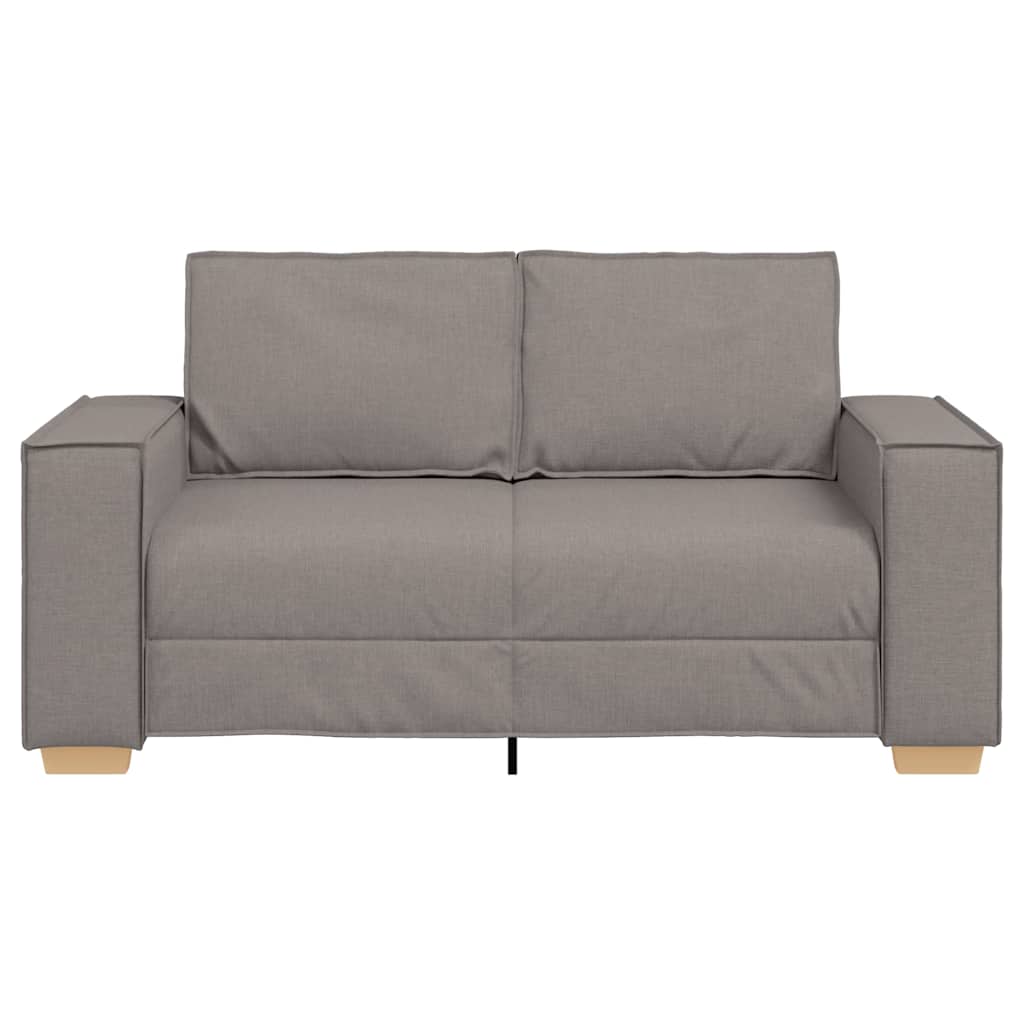 vidaXL 2-Sitzer Sofa Taupe 160x78x84 cm Stoff
