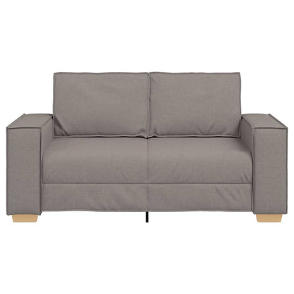 vidaXL 2-Sitzer Sofa Taupe 160x78x84 cm Stoff