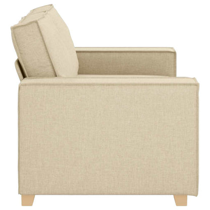 vidaXL 2-Sitzer Sofa Creme 160x78x84 cm Stoff