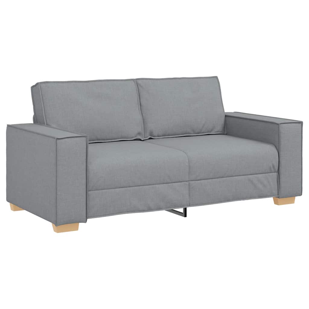 2-Sitzer Sofa Hellgrau 180x78x84 cm Stoff