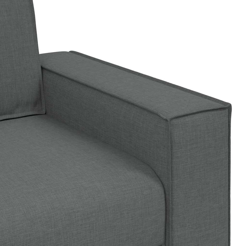 vidaXL 2-Sitzer Sofa Dunkelgrau 180x78x84 cm Stoff