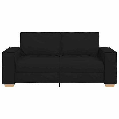 vidaXL 2-Sitzer Sofa Schwarz 180x78x84 cm Stoff