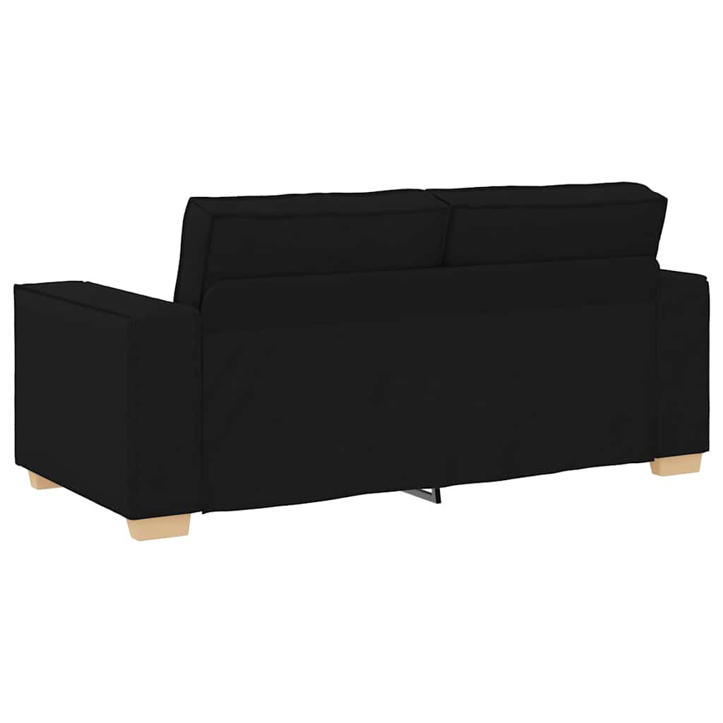 2-Sitzer Sofa Schwarz 180x78x84 cm Stoff