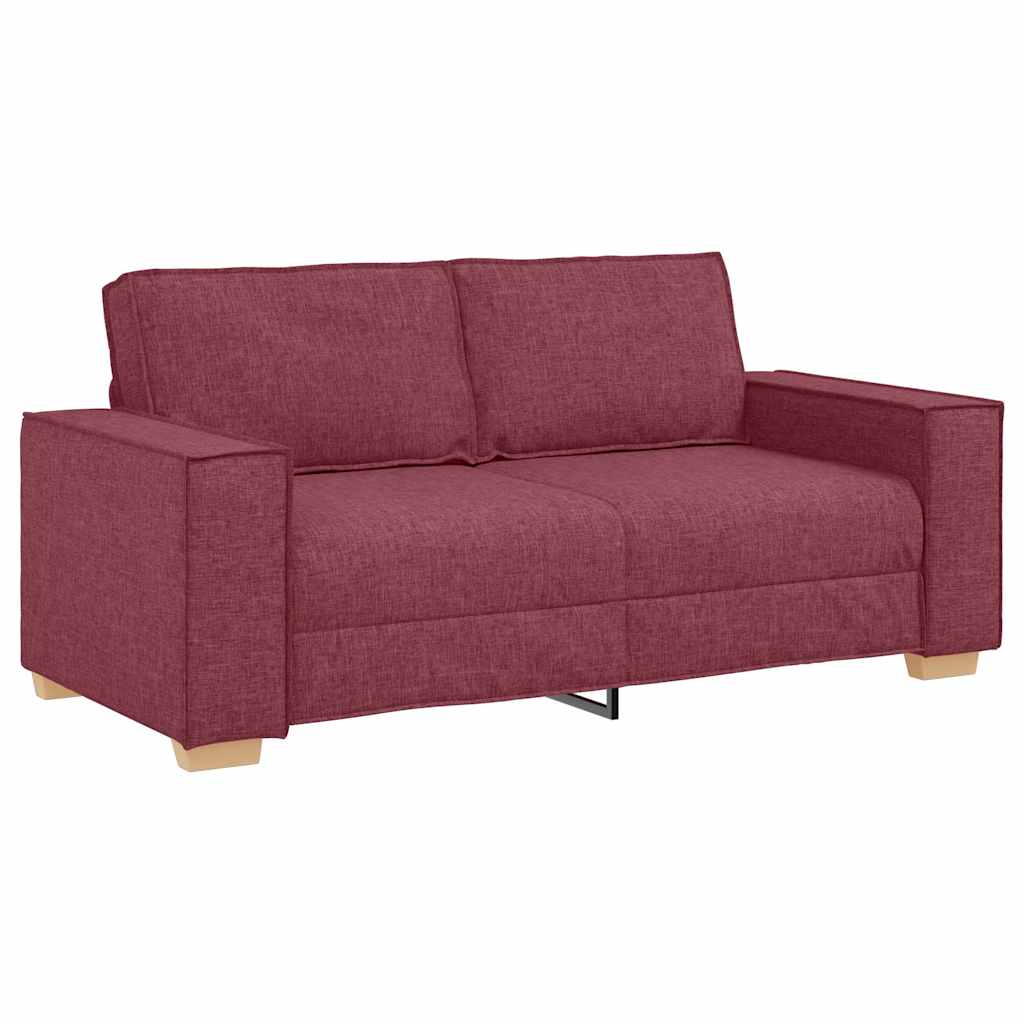 2-Sitzer Sofa Weinrot 180x78x84 cm Stoff