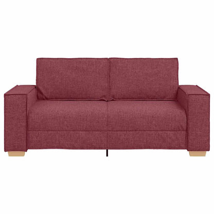vidaXL 2-Sitzer Sofa Weinrot 180x78x84 cm Stoff