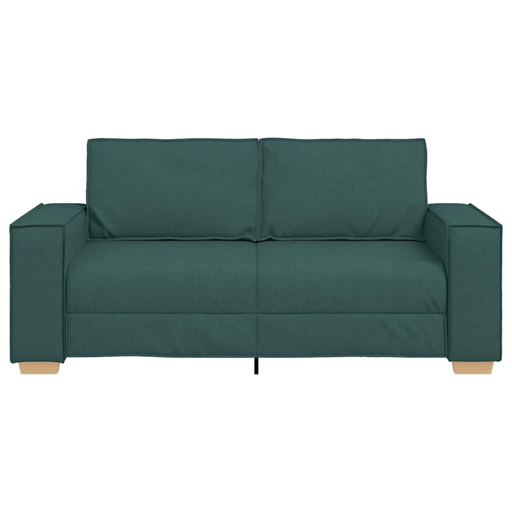 vidaXL 2-Sitzer Sofa Dunkelgrün 180x78x84 cm Stoff
