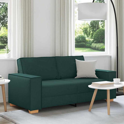 vidaXL 2-Sitzer Sofa Dunkelgrün 180x78x84 cm Stoff
