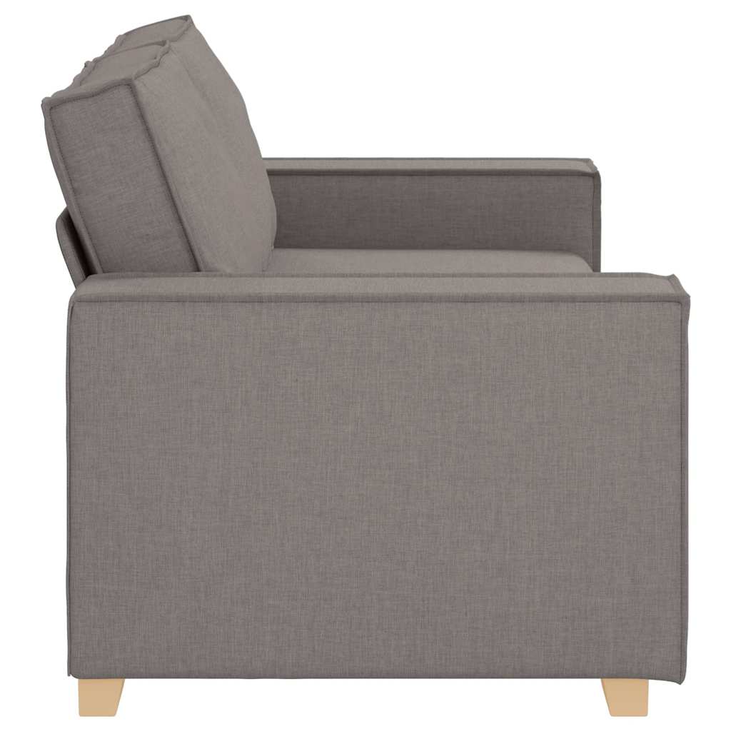 vidaXL 2-Sitzer Sofa Taupe 180x78x84 cm Stoff
