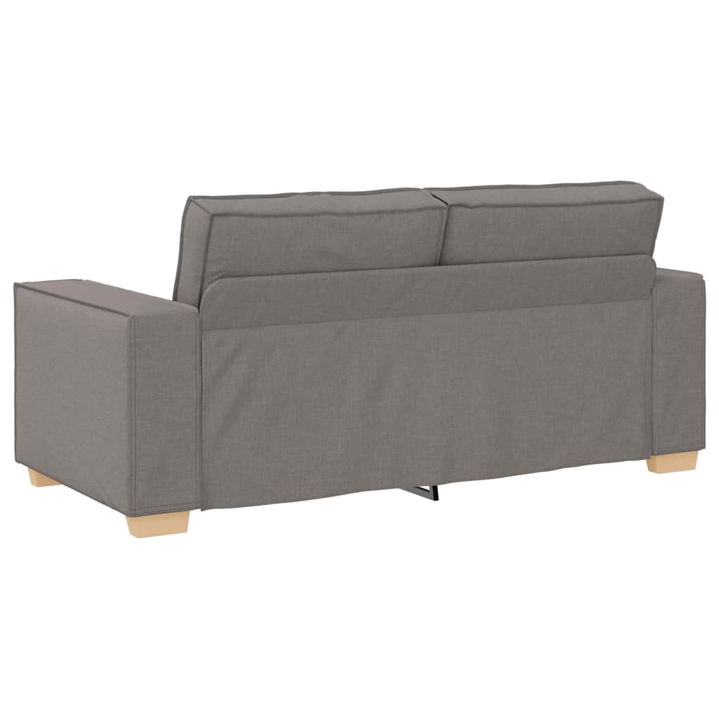 vidaXL 2-Sitzer Sofa Taupe 180x78x84 cm Stoff