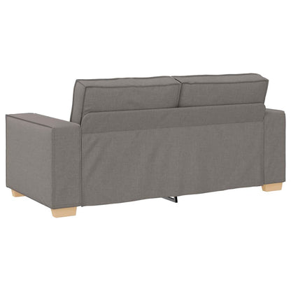 vidaXL 2-Sitzer Sofa Taupe 180x78x84 cm Stoff