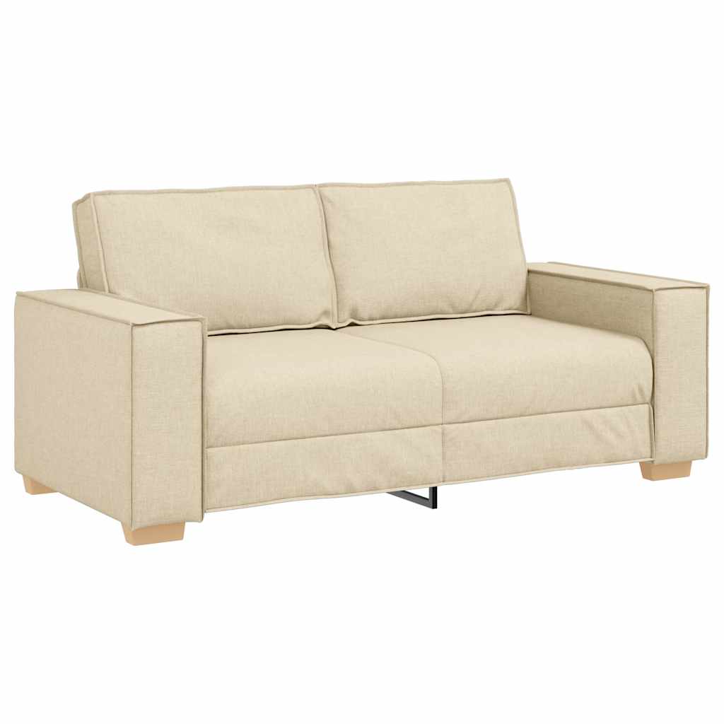 2-Sitzer Sofa Creme 180x78x84 cm Stoff
