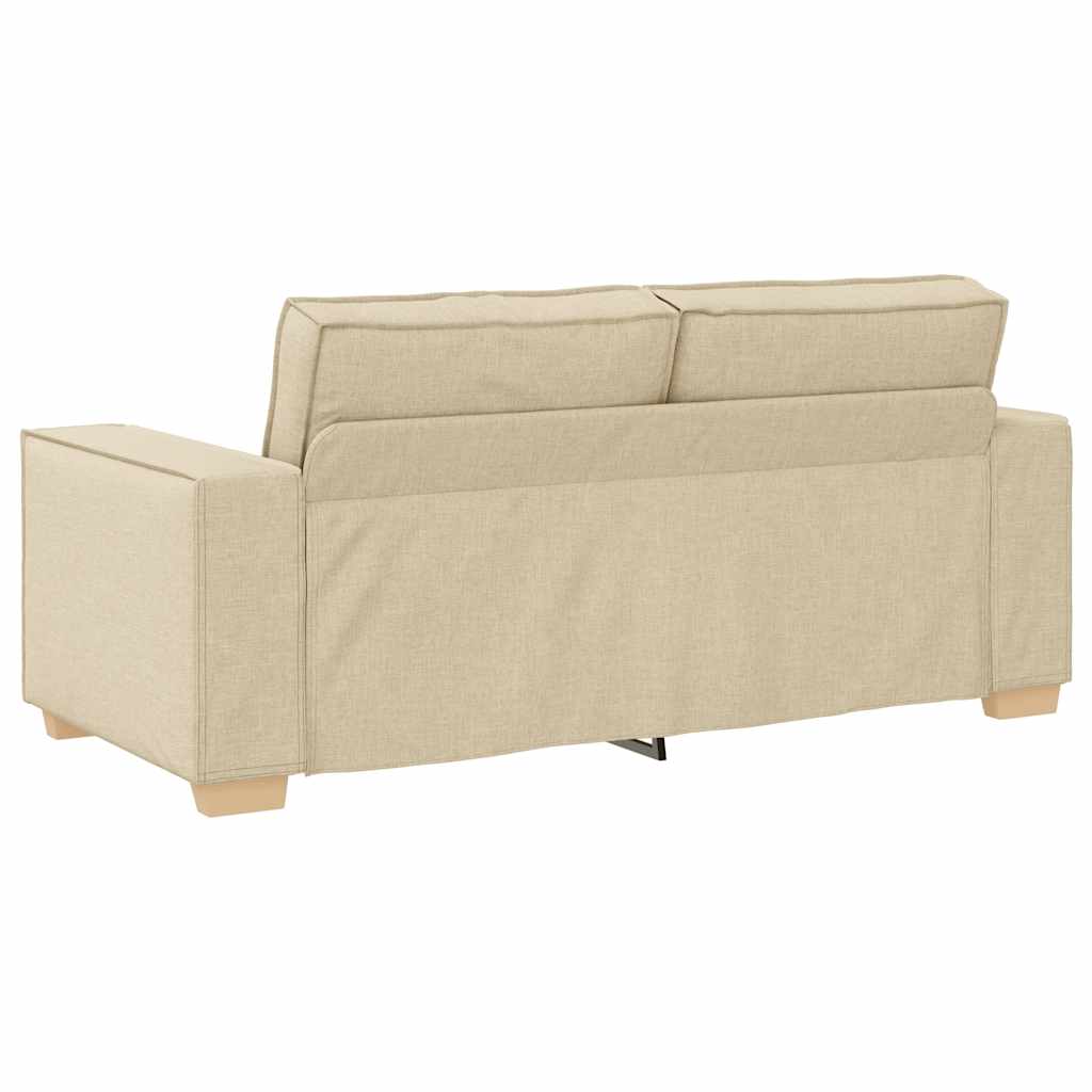 2-Sitzer Sofa Creme 180x78x84 cm Stoff