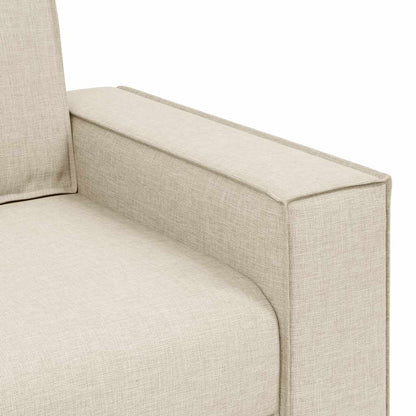 vidaXL 2-Sitzer Sofa Leinen 140 cm