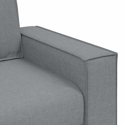 vidaXL 3-Sitzer-Sofa Hellgrau 220x78x84 cm Stoff