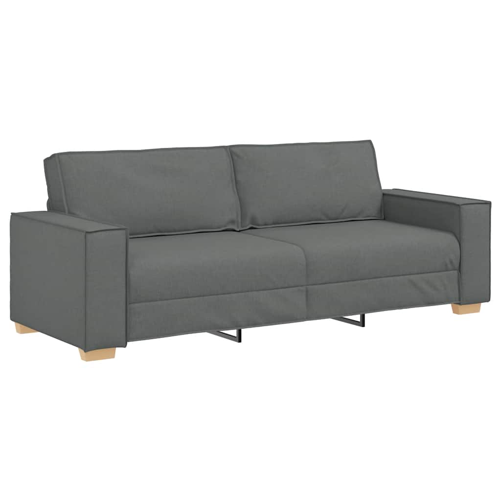 3-Sitzer-Sofa Dunkelgrau 220x78x84 cm Stoff
