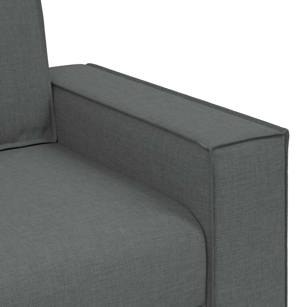 3-Sitzer-Sofa Dunkelgrau 220x78x84 cm Stoff