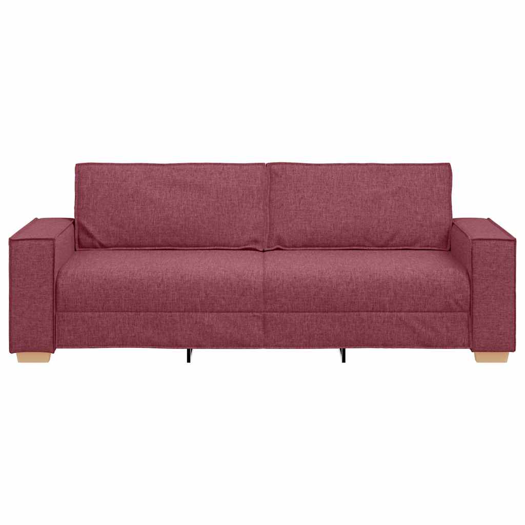 3-Sitzer-Sofa Weinrot 180 cm Stoff
