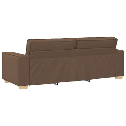 vidaXL 3-Sitzer-Sofa Braun 180 cm Stoff