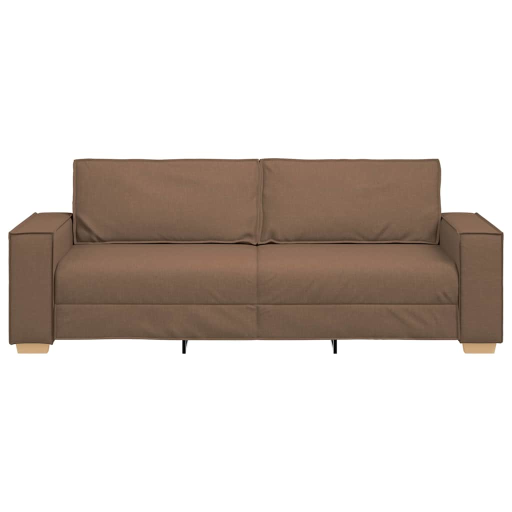 vidaXL 3-Sitzer-Sofa Braun 180 cm Stoff